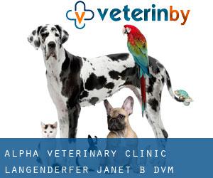 Alpha Veterinary Clinic: Langenderfer Janet B DVM