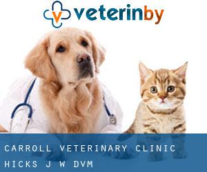 Carroll Veterinary Clinic: Hicks J W DVM
