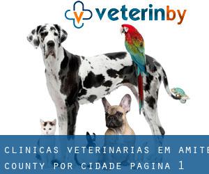 clínicas veterinárias em Amite County por cidade - página 1